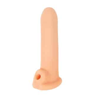 Насадка-удлинитель пениса Lola Games Super Hero Titan с подхватом мошонки, телесная