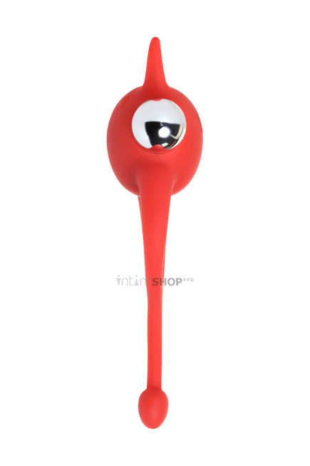 Виброкольцо с хвостиком Jos Nick, красный, 13,5 см от IntimShop