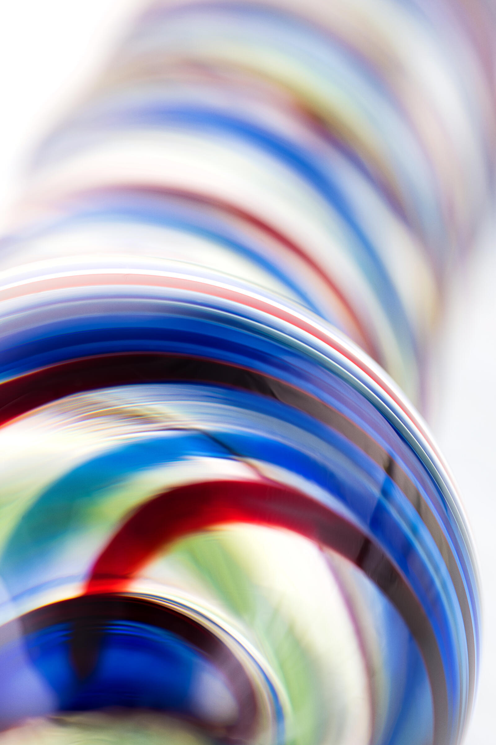 Фаллоимитатор Sexus Glass спиралевидный, разноцветный, 16,5 см