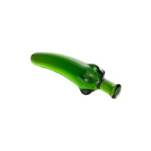 Фаллоимитатор Sexus Glass в форме перчика 13.5 см, зеленый