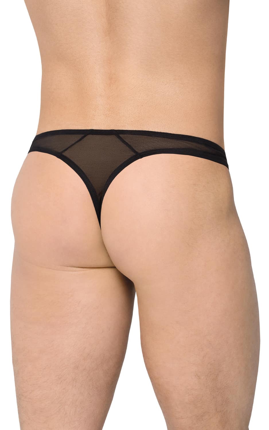 Трусы мужские со вставками из сетки  SoftLine Collection, чёрный, M/L