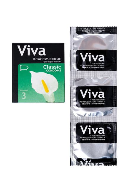 Презервативы Viva Классические, 3 шт от IntimShop