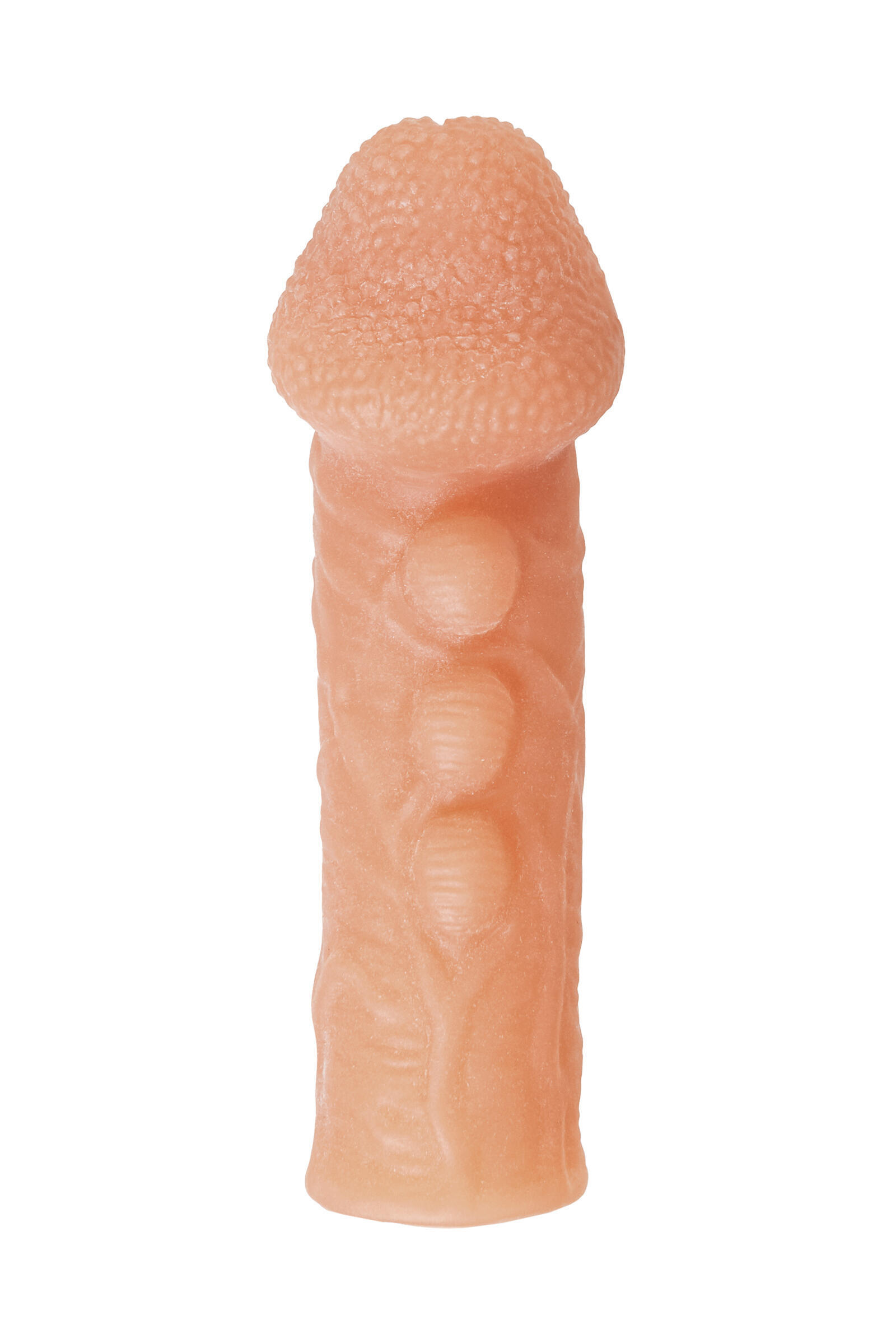 Насадка на член Kokos Cock Sleeve 008 L с подхватом мошонки, телесная