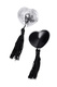 Пэстис Erolanta Denise в форме сердец с кисточками, серебристый-чёрный