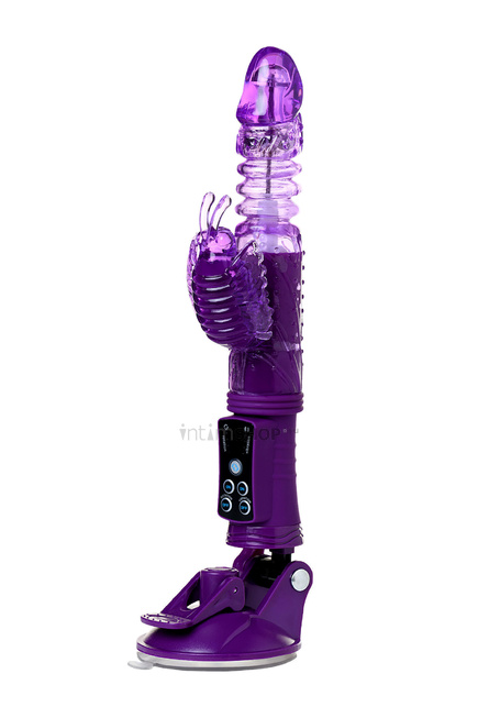 фото Фрикционный вибратор-кролик с ротацией Toyfa A-Toys High-Tech fantasy, темно-фиолетовый