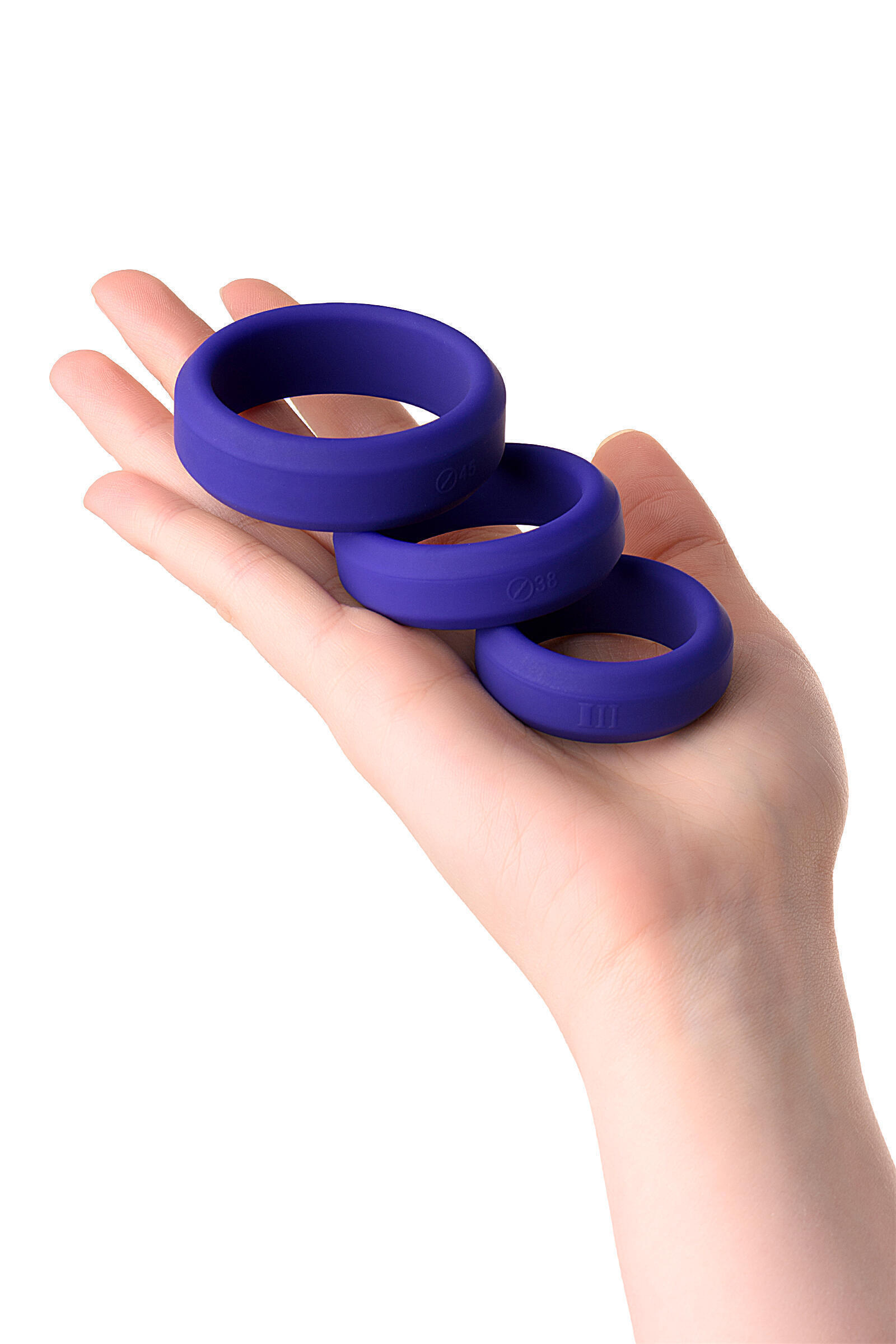 Набор эрекционных колец Toyfa A-Toys силикон, фиолетовые
