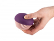 Вакуумный стимулятор клитора с вибрацией Lola Games Blueberry Cupcake, фиолетовый