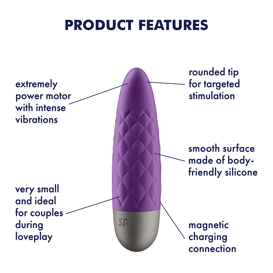 Вибропуля Satisfyer Ultra Power Bullet 5, фиолетовая