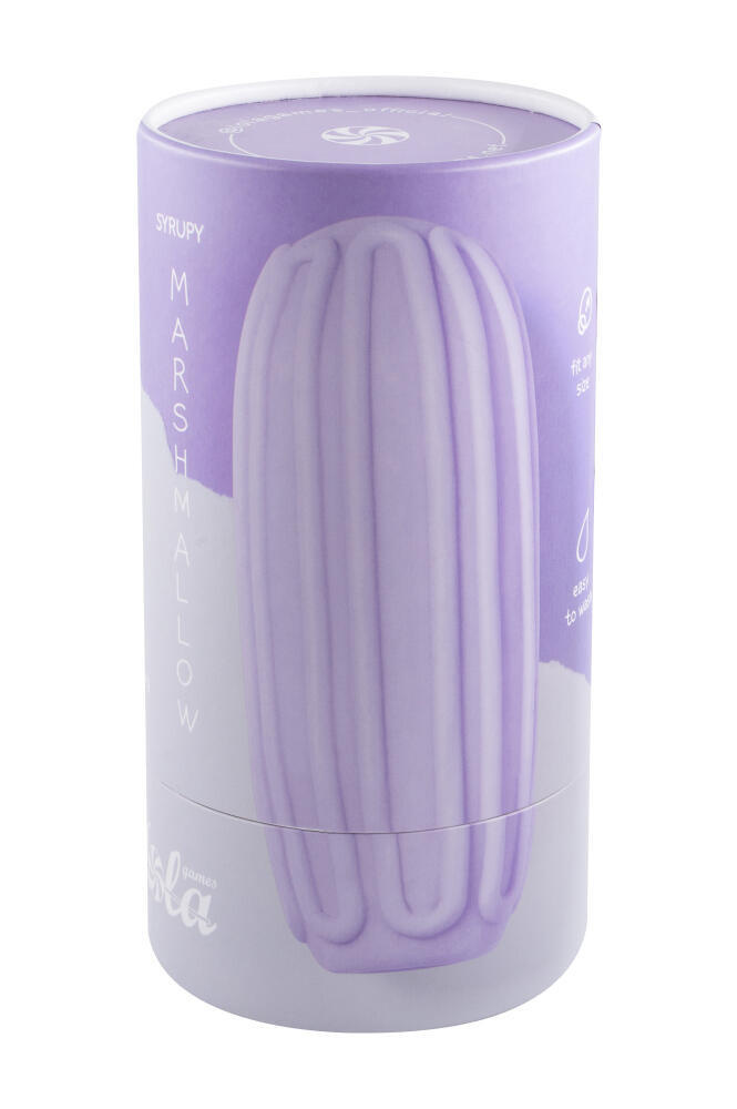 Мастурбатор Lola Games Marshmallow Maxi Syrupy двусторонний, фиолетовый