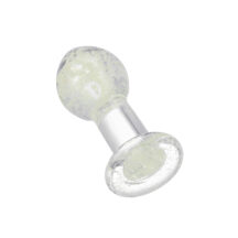 Анальная пробка Sexus Glass светящаяся в темноте, бесцветная