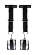 Подвесные наручники на дверь Anonymo by Toyfа, черные с серебристым