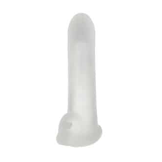 Насадка-удлинитель пениса Lola Games Super Hero Titan с подхватом мошонки, бесцветная