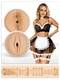 Двухсторонний мастурбатор ФлешНаш Flesh Fantasy French Maid, белый