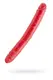Двусторонний фаллоимитатор Toyfa Black & Red 31 см, красный