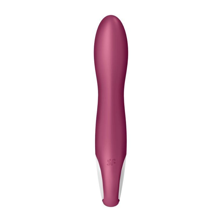 Вибратор для точки G с нагревом Satisfyer Big Heat, ягодный