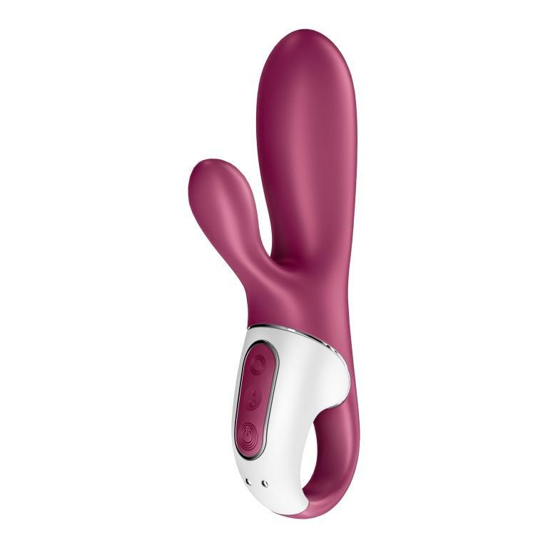 Вибратор-кролик с нагревом Satisfyer Hot Bunny, ягодный