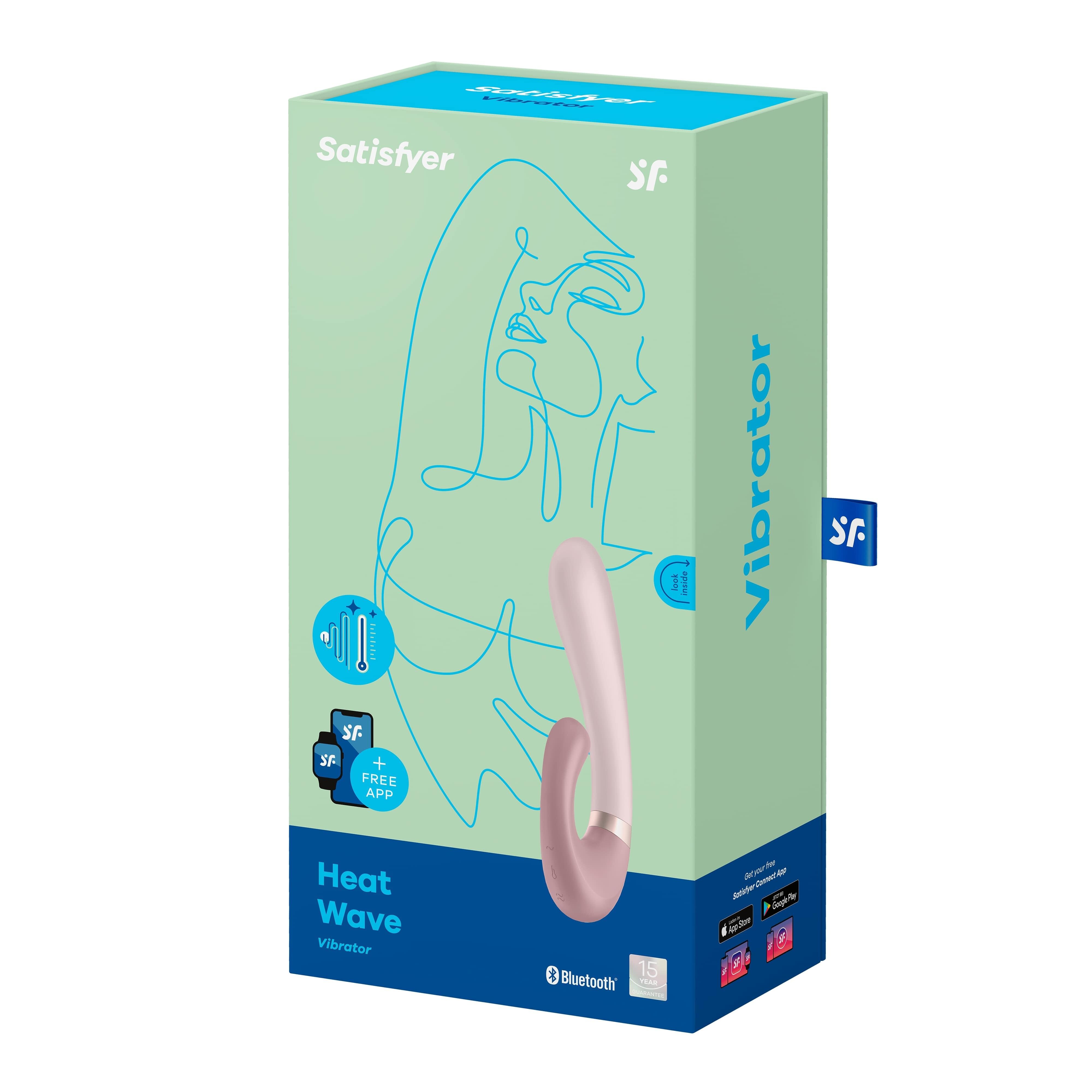 Вибратор-кролик с нагревом Satisfyer Heat Wave, розовый