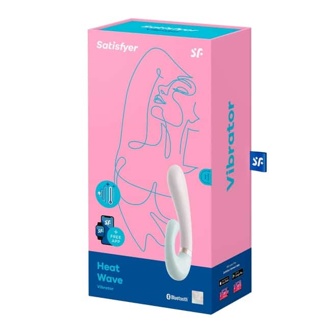 Вибратор-кролик Satisfyer Heat Wave с нагревом, белый-мятный - фото 2