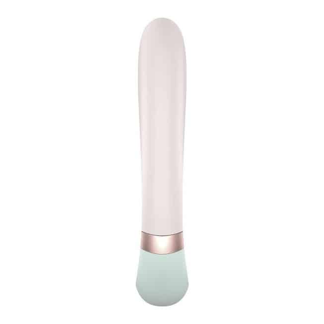 Вибратор-кролик Satisfyer Heat Wave с нагревом, белый-мятный - фото 6