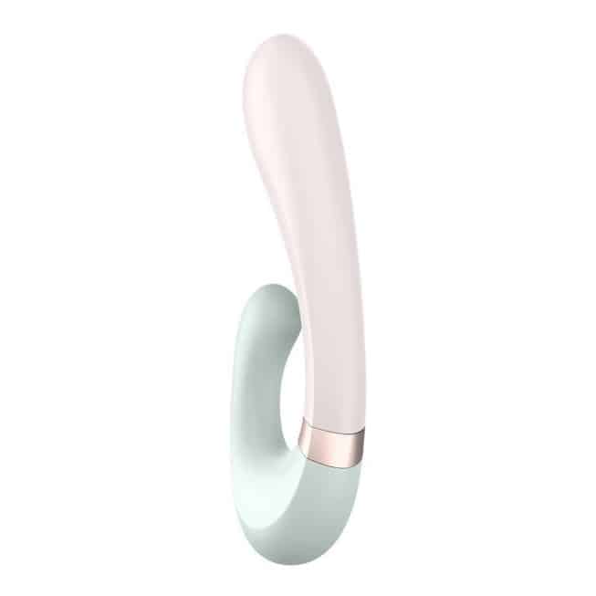 Вибратор-кролик Satisfyer Heat Wave с нагревом, белый-мятный - фото 3