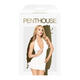 Мини-платье с трусиками Penthouse Earth Shaker S/M, белое