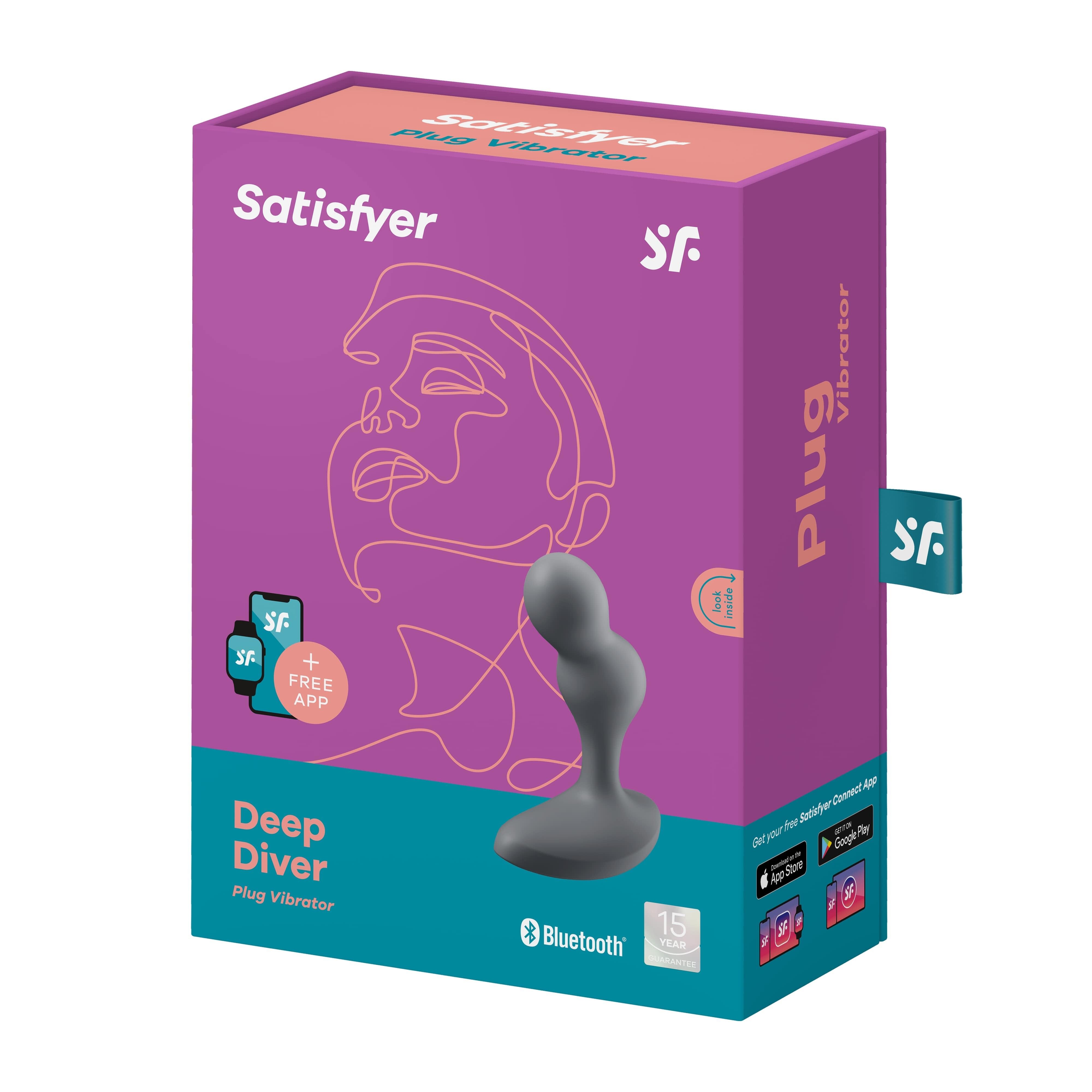 Анальный вибростимулятор Satisfyer Deep Diver, черный