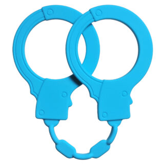 Силиконовые наручники Lola Toys Stretchy Cuffs Turquoise, синие