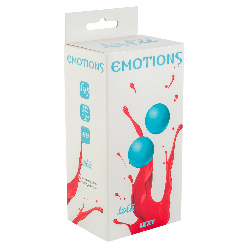 Вагинальные шарики без сцепки Lola Games Emotions Lexy Medium, голубые