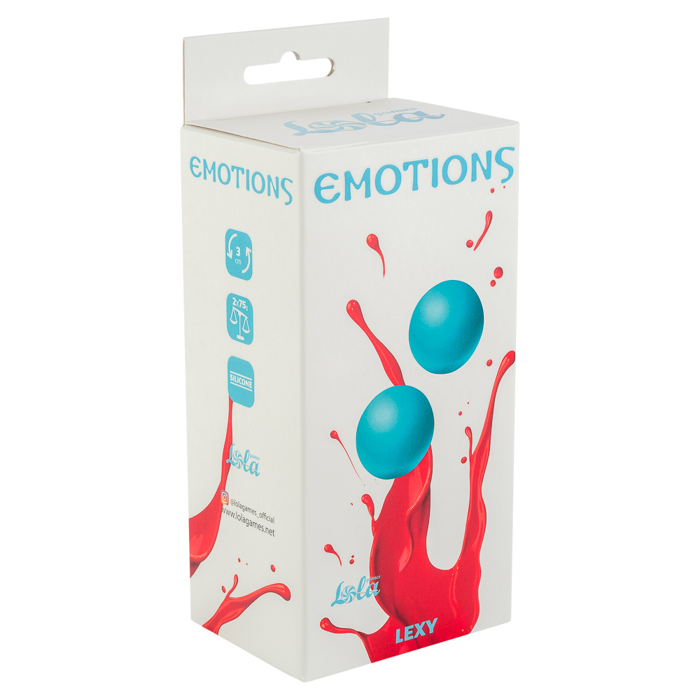 Вагинальные шарики без сцепки Lola Games Emotions Lexy Large, голубые