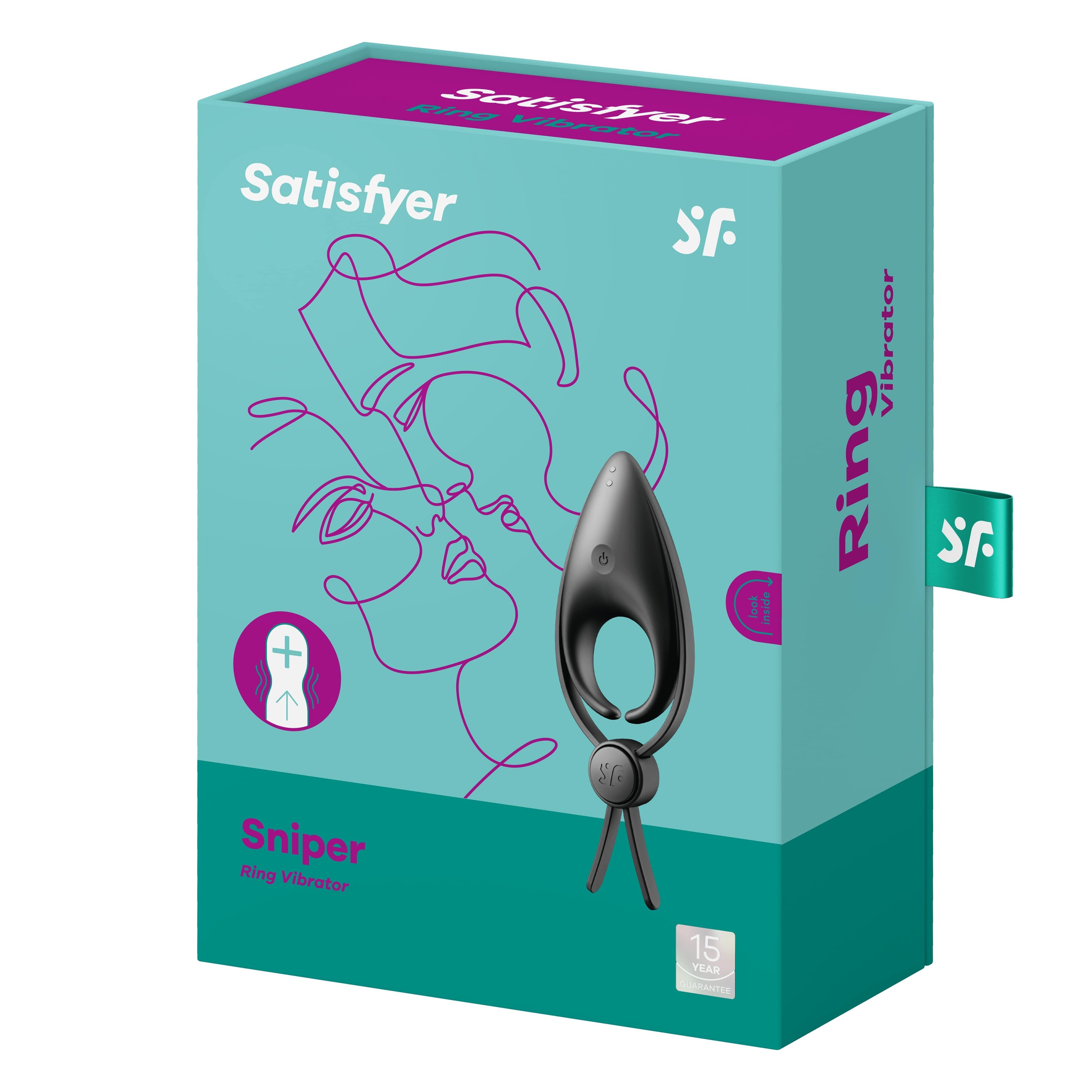 Виброкольцо-лассо Satisfyer Sniper, черное