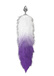 Анальная пробка Lola Toys Diamond Galaxy, серебристая с фиолетово-белым хвостом