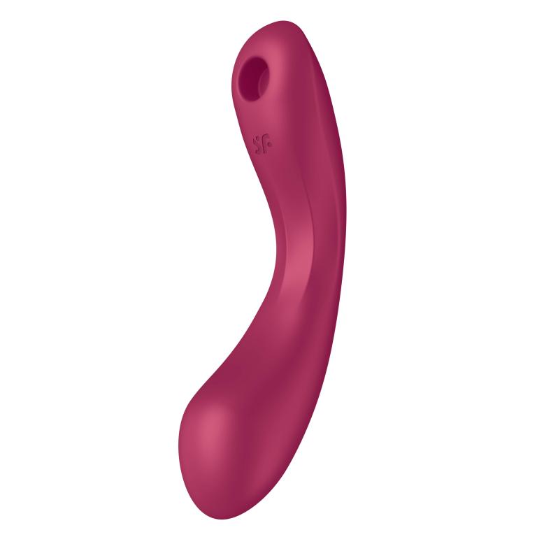 Вакуумно-волновой стимулятор и вибратор для точки G Satisfyer Curvy Trinity 1, красный