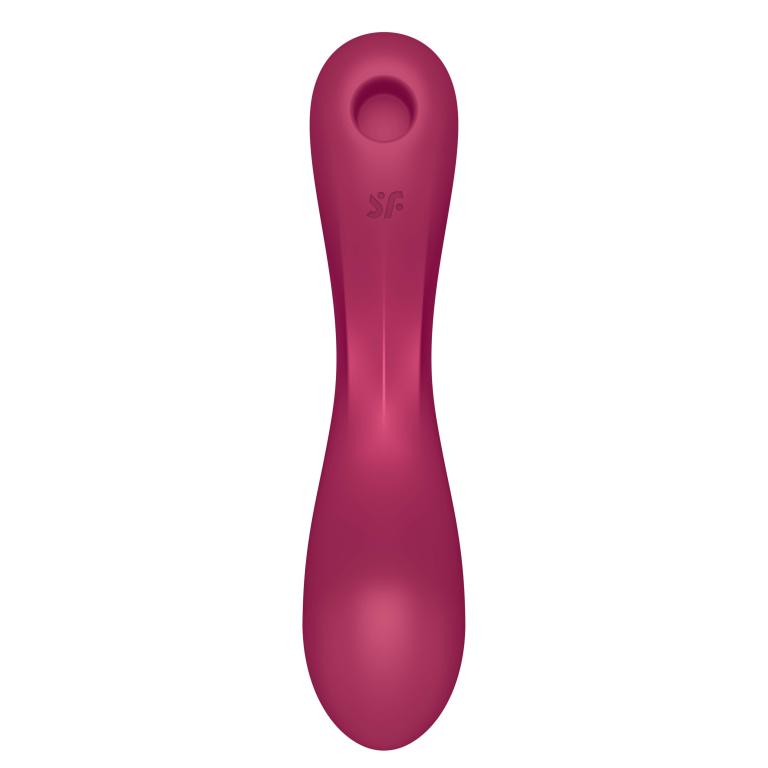 Вакуумно-волновой стимулятор и вибратор для точки G Satisfyer Curvy Trinity 1, красный