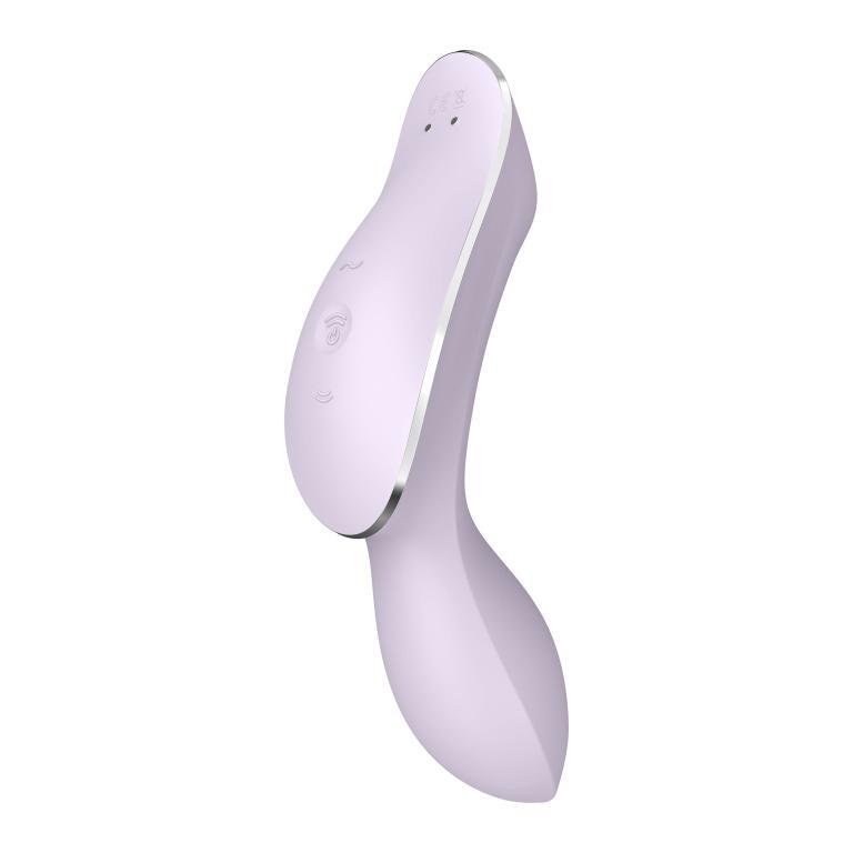 Вакуумно-волновой стимулятор и вибратор для точки G Satisfyer Curvy Trinity 2, сиреневый