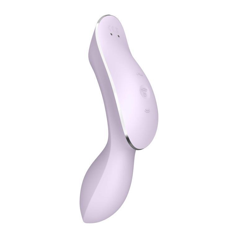 Вакуумно-волновой стимулятор и вибратор для точки G Satisfyer Curvy Trinity 2, сиреневый