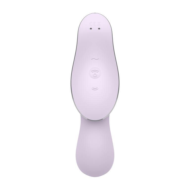 Вакуумно-волновой стимулятор и вибратор для точки G Satisfyer Curvy Trinity 2, сиреневый