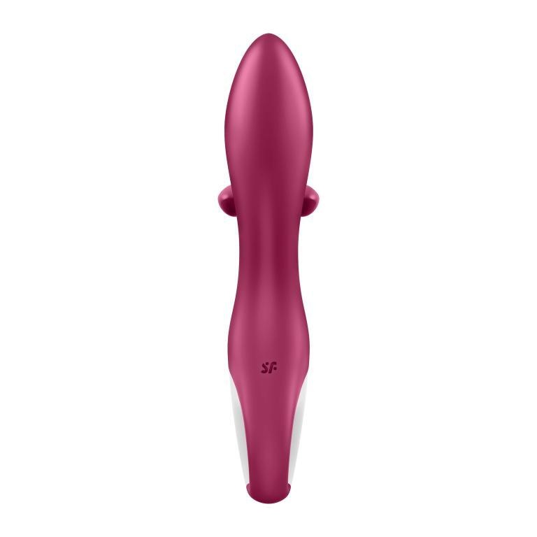 Вибратор-кролик Satisfyer Embrace Me с тремя клиторальными отростками, ягодный