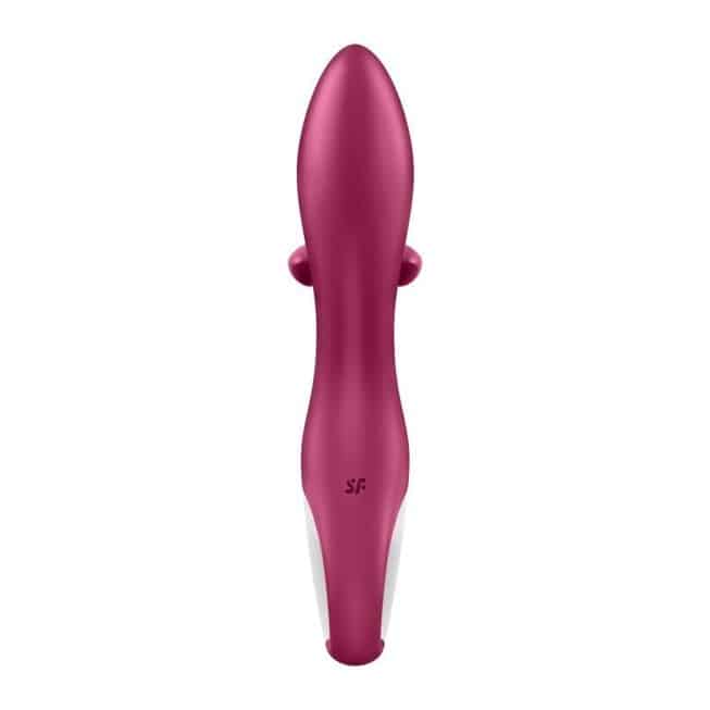 Вибратор-кролик Satisfyer Embrace Me с тремя клиторальными отростками, ягодный - фото 5