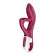 Вибратор-кролик Satisfyer Embrace Me с тремя клиторальными отростками, ягодный