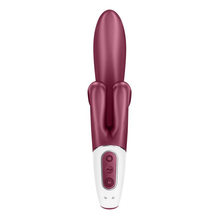 Вибратор-кролик Satisfyer Touch Me с двумя клиторальными отростками, бордовый