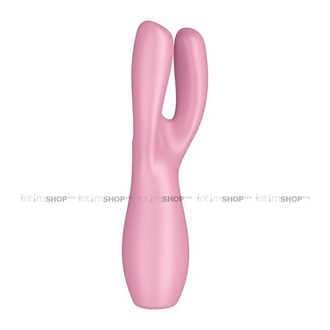 Вибромассажер Satisfyer Threesome 3 для стимуляции клитора и сосков, розовый - фото 7