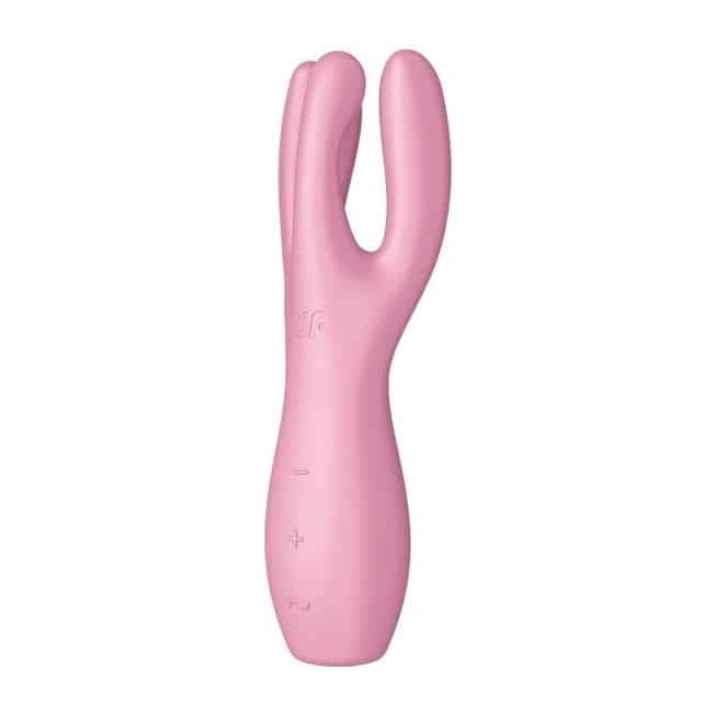 Вибромассажер Satisfyer Threesome 3 для стимуляции клитора и сосков, розовый - фото 4