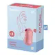 Вакуумный стимулятор клитора с вибрацией Satisfyer Cotton Candy, розовый