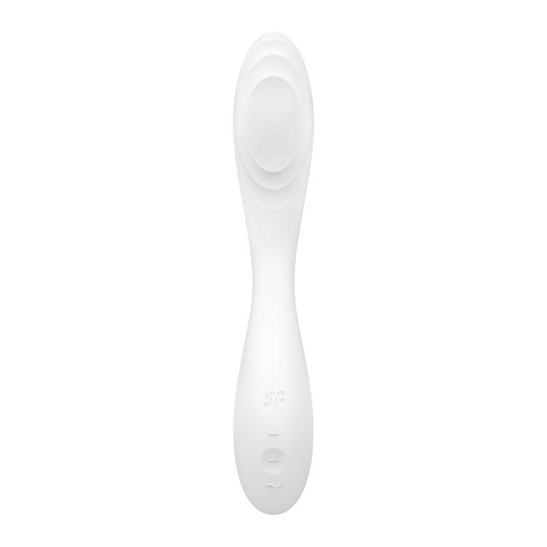 Вибратор с движущимся шариком Satisfyer Rrrolling Pleasure для стимуляции точки G, белый