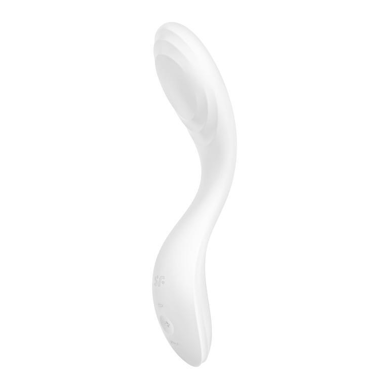 Вибратор с движущимся шариком Satisfyer Rrrolling Pleasure для стимуляции точки G, белый