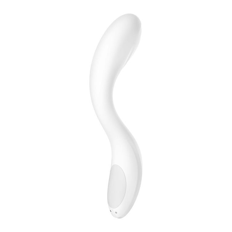 Вибратор с движущимся шариком Satisfyer Rrrolling Pleasure для стимуляции точки G, белый