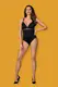 Боди Obsessive Lolitte teddy, Чёрный, S/M