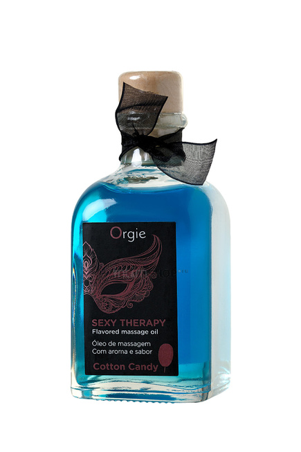 Комплект для сладких игр Orgie Lips Massage со вкусом сахарной ваты, 100 мл от IntimShop