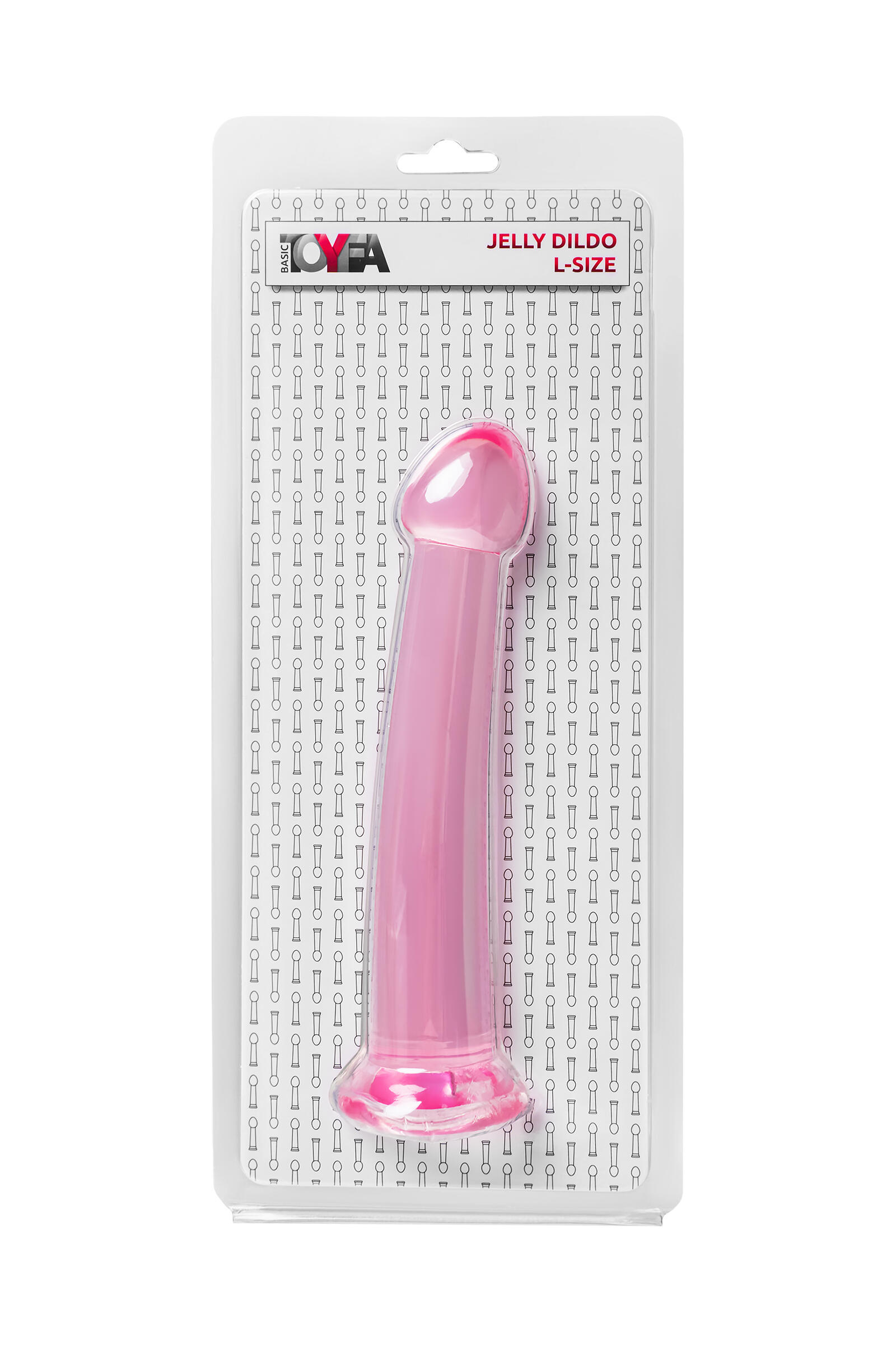 Фаллоимитатор Toyfa Jelly Dildo L на присоске 20 см, розовый
