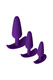 Набор анальных пробок Toyfa A-toys, фиолетовый